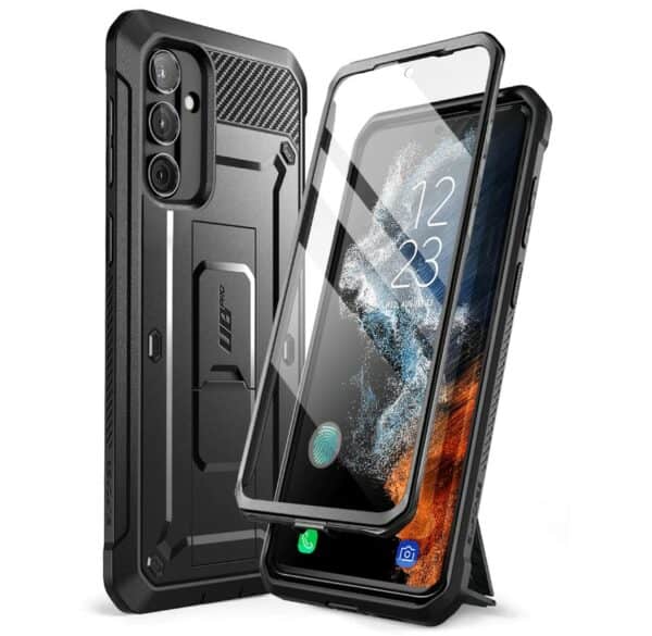 Supcase 360 Backcase met screenprotector Samsung A54 - Zwart