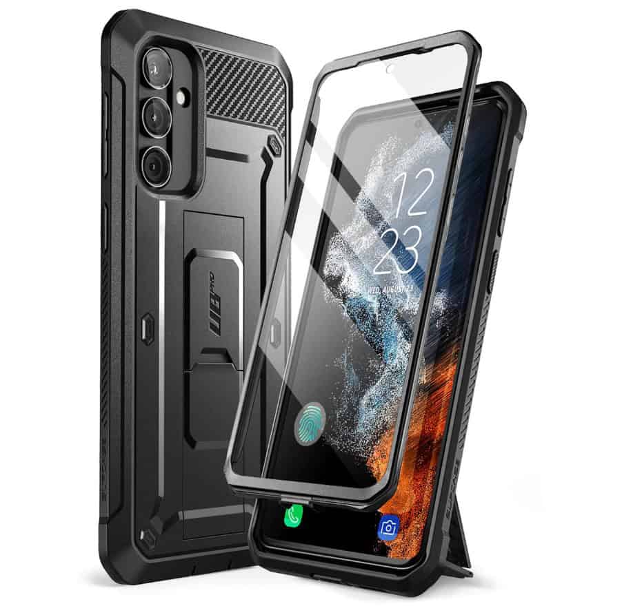 Supcase 360 Backcase met screenprotector Samsung A54 - Zwart Main Image