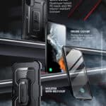 Supcase 360 Backcase met screenprotector Samsung A54 - Zwart - 3