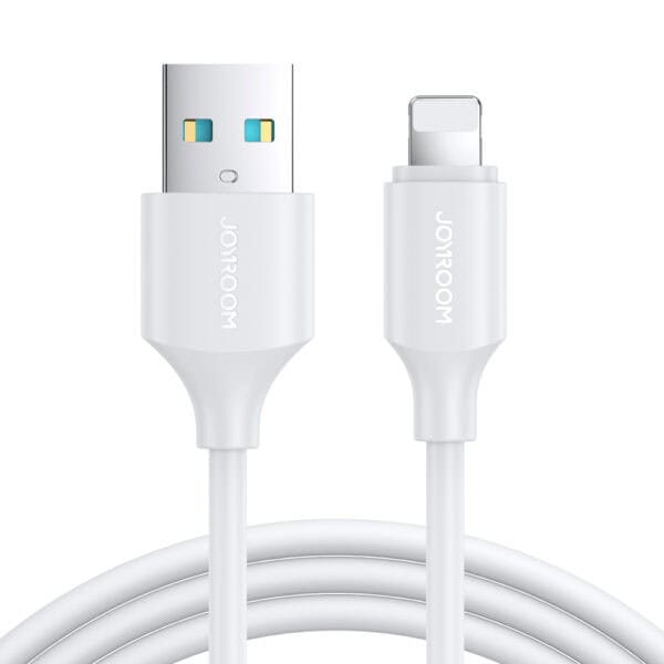 Joyroom 2.4A Lightning kabel 2m - Snellader - Wit