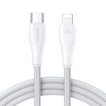 Joyroom 20W Nylon oplaadkabel 3m Snellader - USB-C naar Lightning - Wit Main Image
