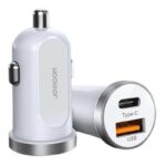 Joyroom 30W compacte autolader met snelladen, USB-A en USB-C poorten - wit Main Image