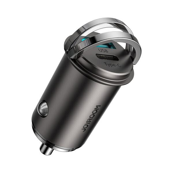 Joyroom 45W autolader Snellader en USB-A en USB-C poorten - zwart