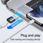 Joyroom USB 2.0 A naar USB-C Adapter 2-Pack - Zwart - 2