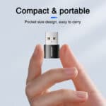 Joyroom USB 2.0 A naar USB-C Adapter 2-Pack - Zwart - 6