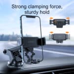 Joyroom dashboard telefoonhouder - zwart - universeel - 1