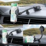 Joyroom telefoonhouder - voorruit en dashboard - zwart - verstelbaar - universeel - 4