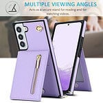 Solidenz Fashion Wallet hoesje met koord Samsung Galaxy S21 FE - Violet - 3