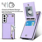 Solidenz Fashion Wallet hoesje met koord Samsung Galaxy S21 FE - Violet - 4