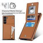Solidenz Fashion Wallet hoesje met koord Samsung Galaxy S23 Plus - Bruin - 4