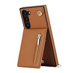 Solidenz Fashion Wallet hoesje met koord Samsung Galaxy S23 Plus - Bruin - 7