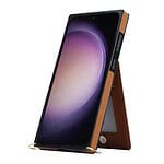Solidenz Fashion Wallet hoesje met koord Samsung Galaxy S23 Plus - Bruin - 8