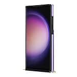 Solidenz Fashion Wallet hoesje met koord Samsung Galaxy S23 Ultra - Violet - 7