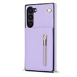 Solidenz Fashion Wallet hoesje met koord Samsung Galaxy S23 Plus - Violet - 6