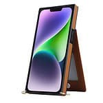 Solidenz Fashion Wallet hoesje met koord iPhone 14 - Bruin - 9