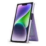 Solidenz Fashion Wallet hoesje met koord iPhone 15 - Violet - 9