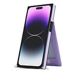 iPhone 15 Pro Max hoesje Solidenz Fashion Wallet met polskoord violet - 6