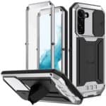 Stofdicht metalen hoes Samsung Galaxy S22 Plus - Zilver Main Image