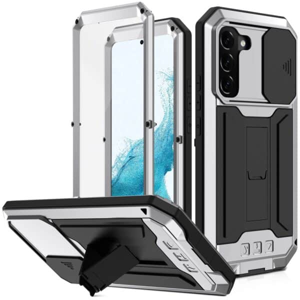 Stofdicht metalen hoes Samsung Galaxy S22 Plus - Zilver