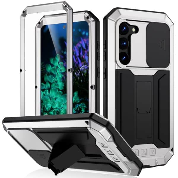 Stofdicht metalen hoes Samsung Galaxy S23 Plus - Zilver