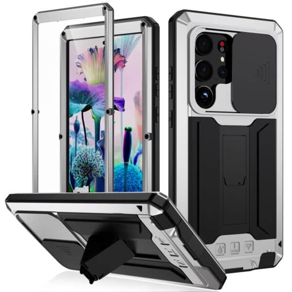 Stofdicht metalen hoes Samsung Galaxy S23 Ultra - Zilver