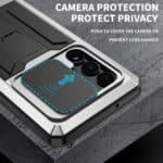Stofdicht metalen hoes Samsung Galaxy S23 Ultra - Zilver - 4