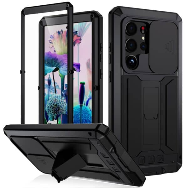 Stofdicht metalen hoes Samsung Galaxy S23 Ultra - Zwart
