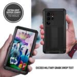 Stofdicht metalen hoes Samsung Galaxy S23 Ultra - Zwart - 3
