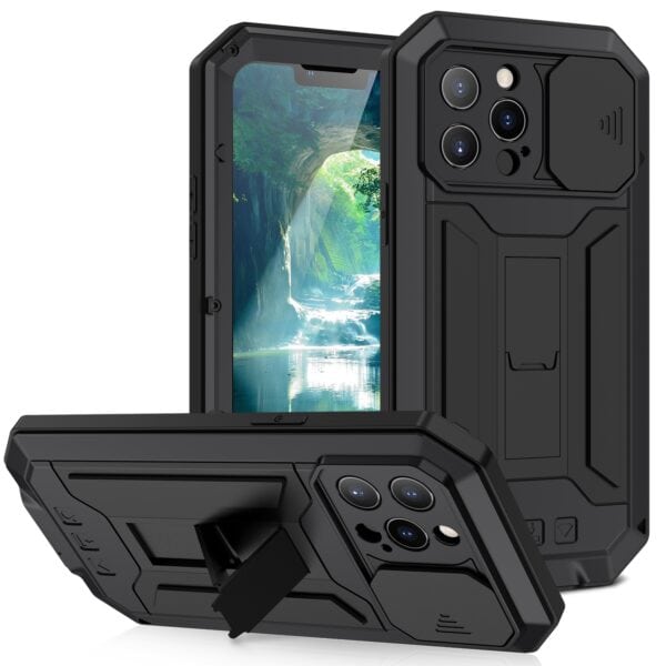 Stofdicht metalen hoes iPhone 13 Pro Max - Zwart