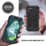 Stofdicht metalen hoes iPhone 13 Pro - Zwart - 3