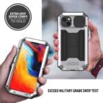 Stofdicht metalen hoes iPhone 14 Plus - Zilver - 2