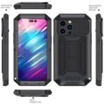 Stofdicht metalen hoes iPhone 14 Pro Max - Zwart - 1