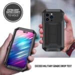 Stofdicht metalen hoes iPhone 14 Pro Max - Zwart - 2