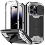 Stofdicht metalen hoes iPhone 14 Pro - Zilver Main Image