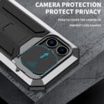 Stofdicht metalen hoes iPhone 14 Pro - Zilver - 3
