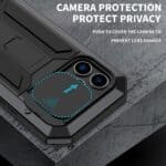 Stofdicht metalen hoes iPhone 14 Pro - Zwart - 3