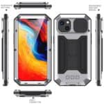 Stofdicht metalen hoes iPhone 14 - Zilver - 1