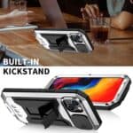 Stofdicht metalen hoes iPhone 14 - Zilver - 5