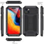 Stofdicht metalen hoes iPhone 14 - Zwart - 1