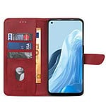 Solidenz Bookcase Oppo Reno8 5G - Rood - 3
