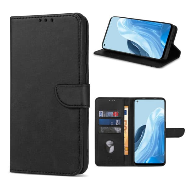 Solidenz Bookcase Oppo Reno8 5G - Zwart