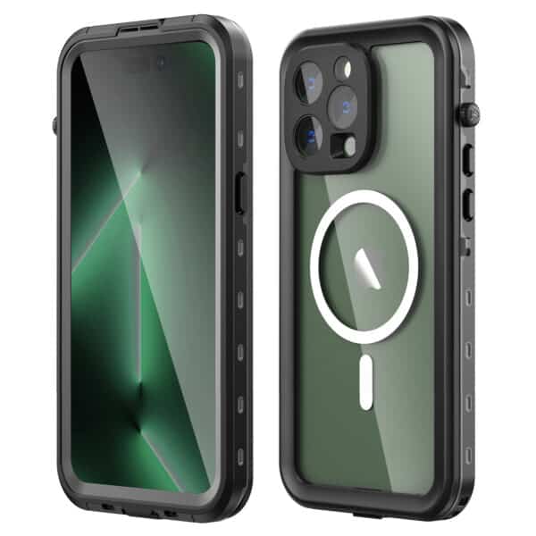 Turtle Shift Volledig waterdicht en stofdicht hoesje iPhone 14 Pro Max - Magnetische ring