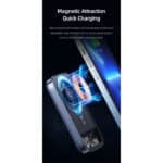 USAMS 10000 mAh magnetische en draadloze Powerbank met transparante achterkant - 3