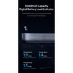 USAMS 10000 mAh magnetische en draadloze Powerbank met transparante achterkant - 8
