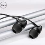 USAMS Bedrade In-Ear Oordopjes 1.2m - Zwart - 1