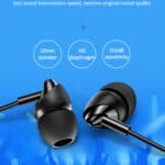 USAMS Bedrade In-Ear Oordopjes 1.2m - Zwart - 7