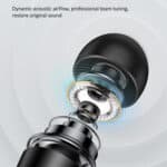USAMS Bedrade In-Ear Oordopjes 1.2m met 3.5mm AUX aansluiting - Wit - 6