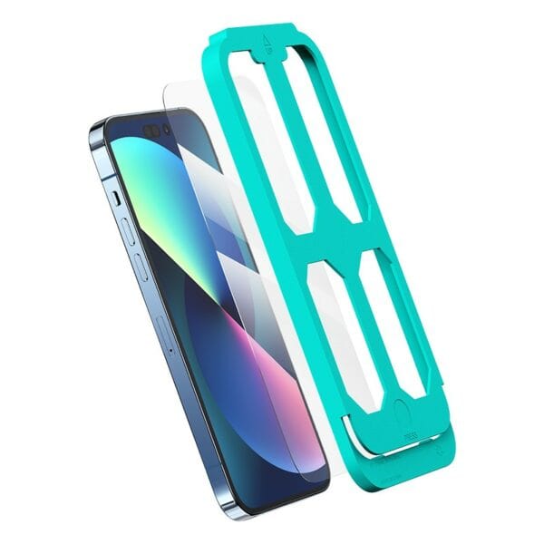 USAMS Full Screen HD Screenprotector met installatie hulpmiddelen - iPhone 13 Pro Max - iPhone 14 Plus