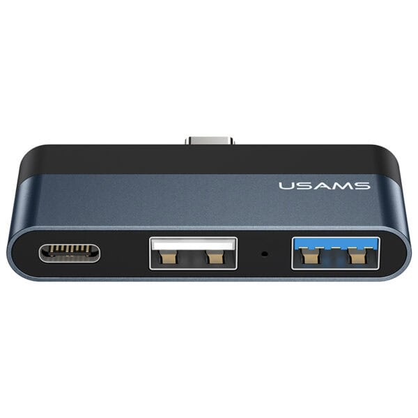 USAMS USB-C Mini-Hub met 2x USB-A en 1x USB-C poort
