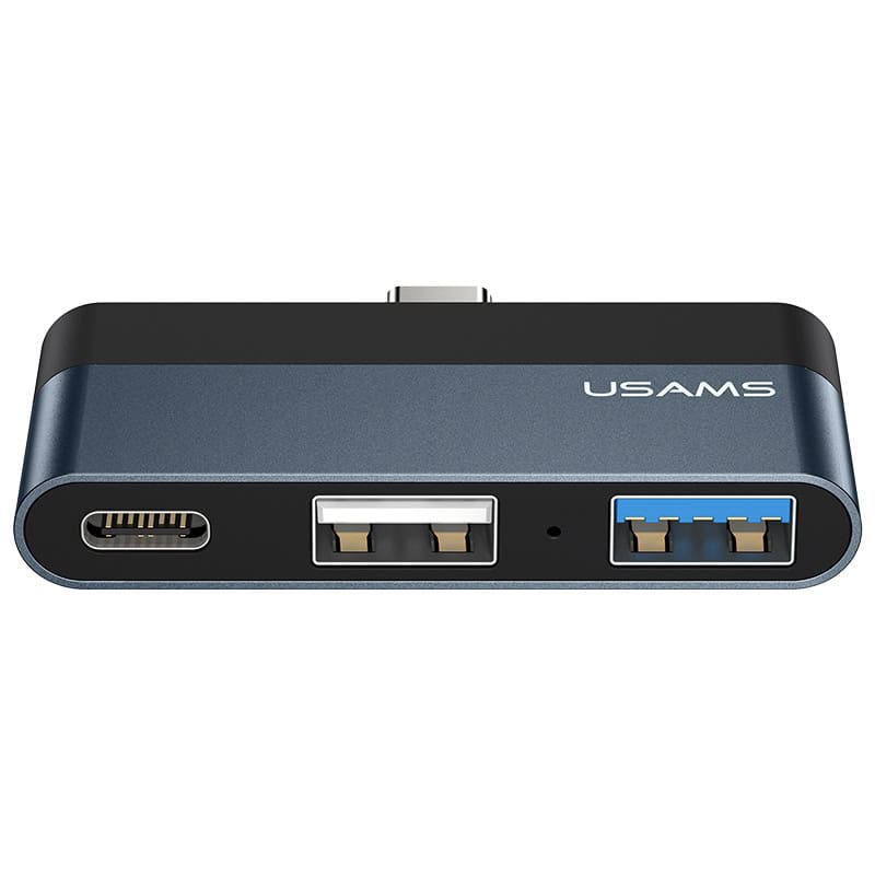 USAMS USB-C Mini-Hub met 2x USB-A en 1x USB-C poort Main Image
